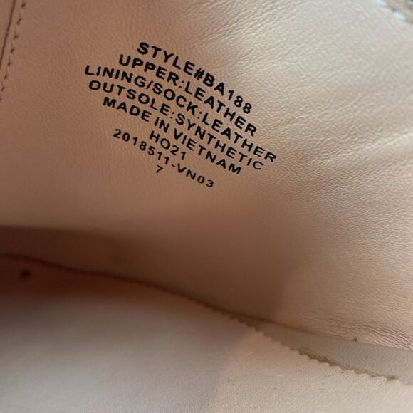 J Crew Pale Pink Leather Convertible Wood Heel Studded Rivet Trim Clog Shoes 7 - Picture 9 of 9
